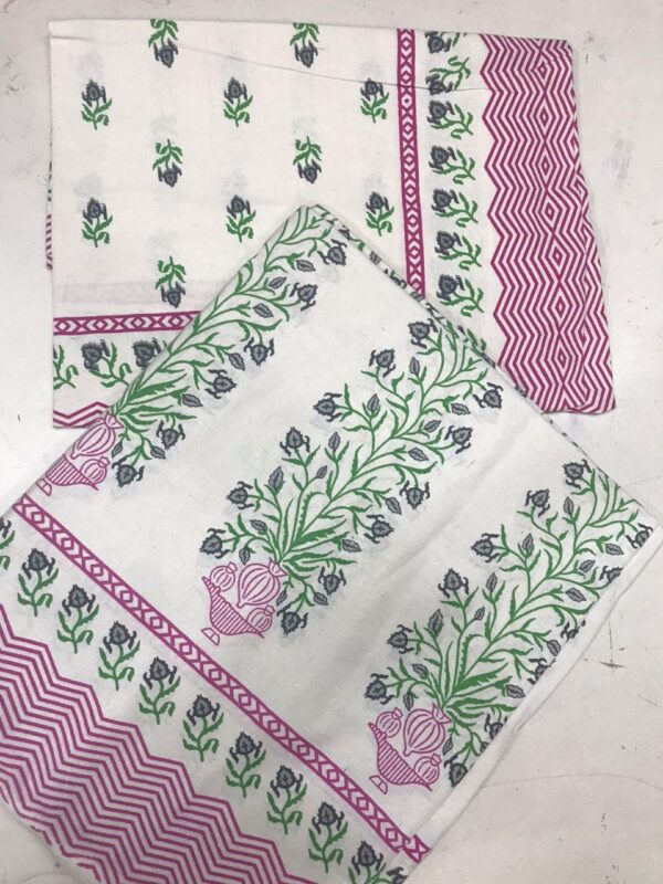 Screen Print Cotton Bed Sheet Single Size