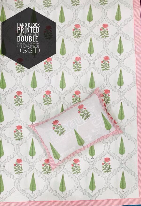 Block Print Bed Sheet