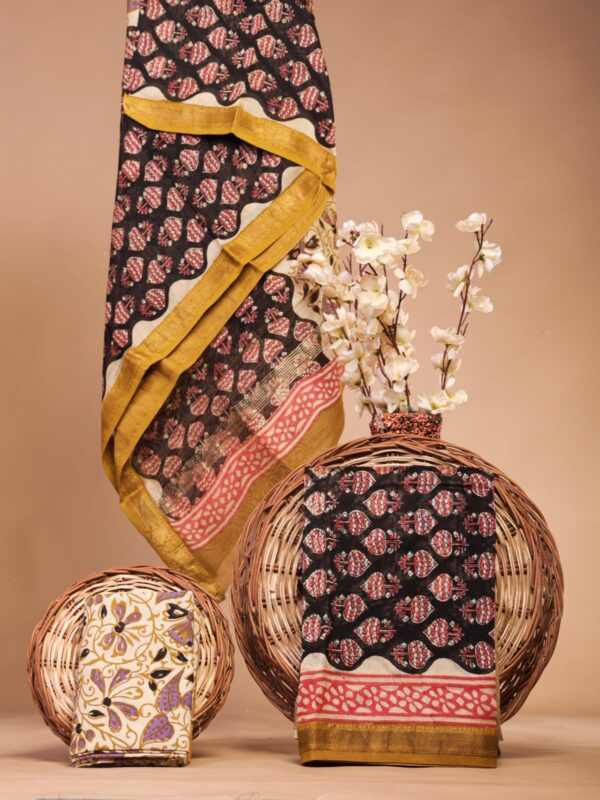 Block Print Maheshwari Suit