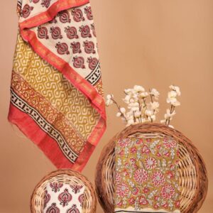 Block Print Maheshwari Suit