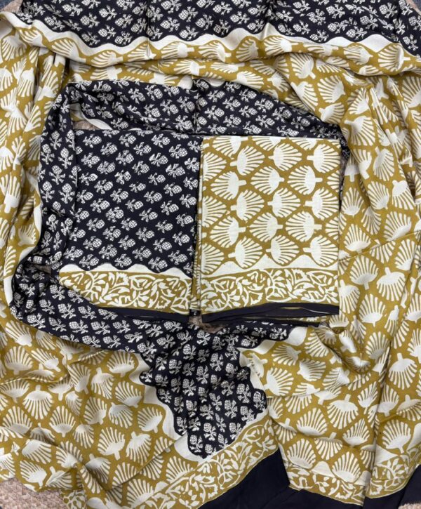 Modal Silk With Dupatta Modal Silk  With Bottom Maslin Cotton