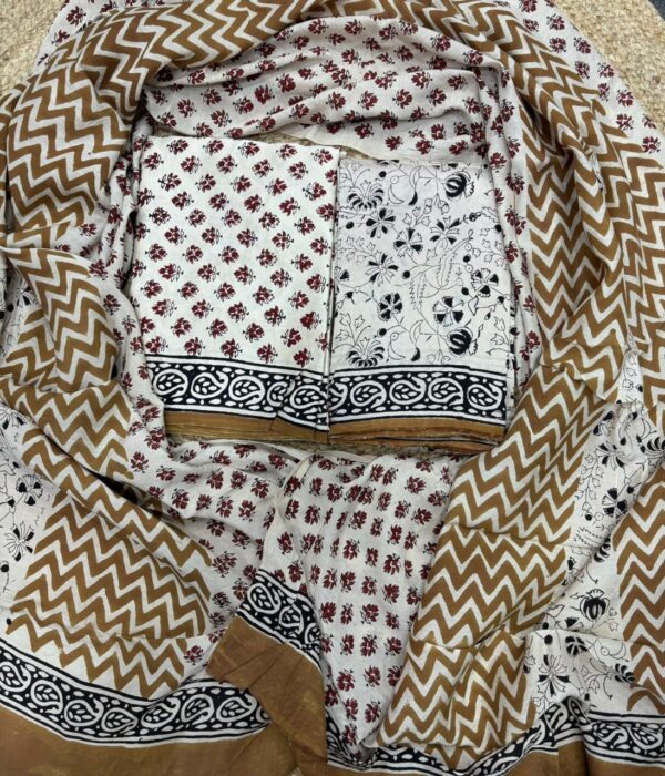 Modal Silk With Dupatta Modal Silk  With Bottom Maslin Cotton