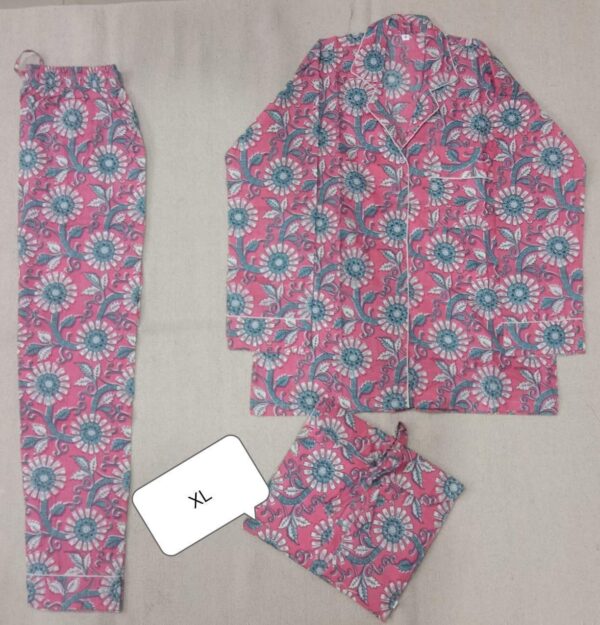 Jaipuri Print Cotton Night Suit