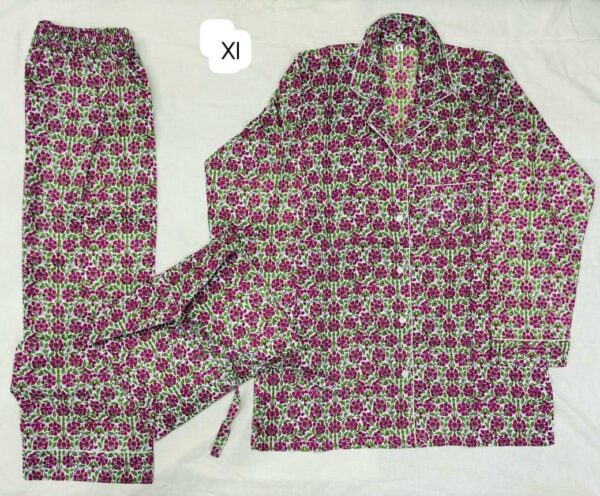 Jaipuri Print Cotton Night Suit