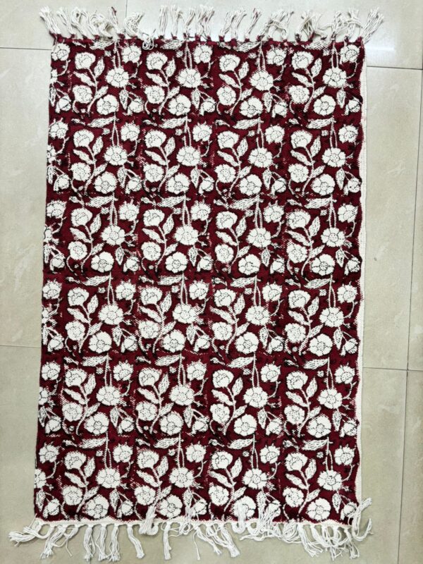 Hand Block Print Cotton Rugs