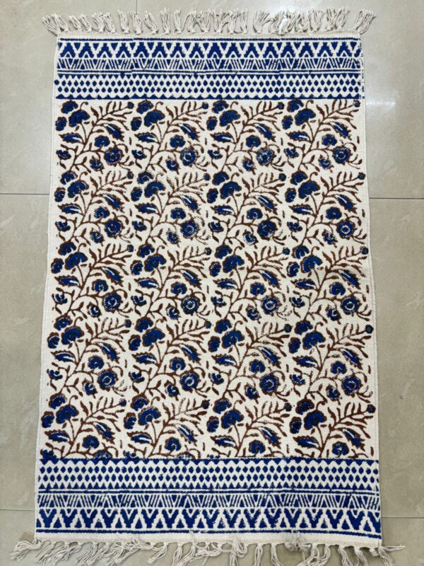 Hand Block Print Cotton Rugs