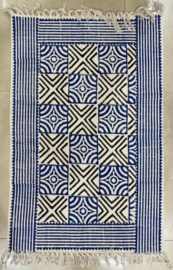 Hand Block Print Cotton Rugs