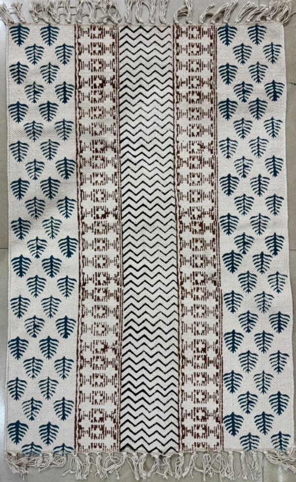 Hand Block Print Cotton Rugs