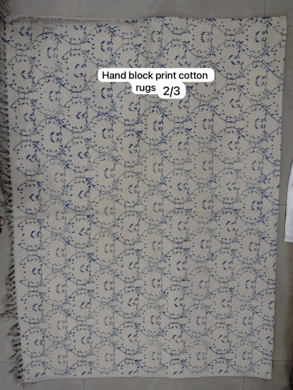 Hand Block Print Cotton Rugs