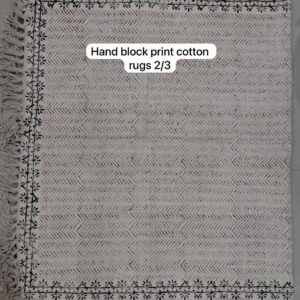 Hand Block Print Cotton Rugs