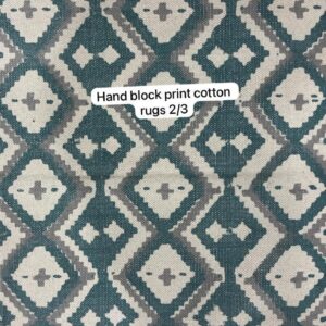 Hand Block Print Cotton Rugs