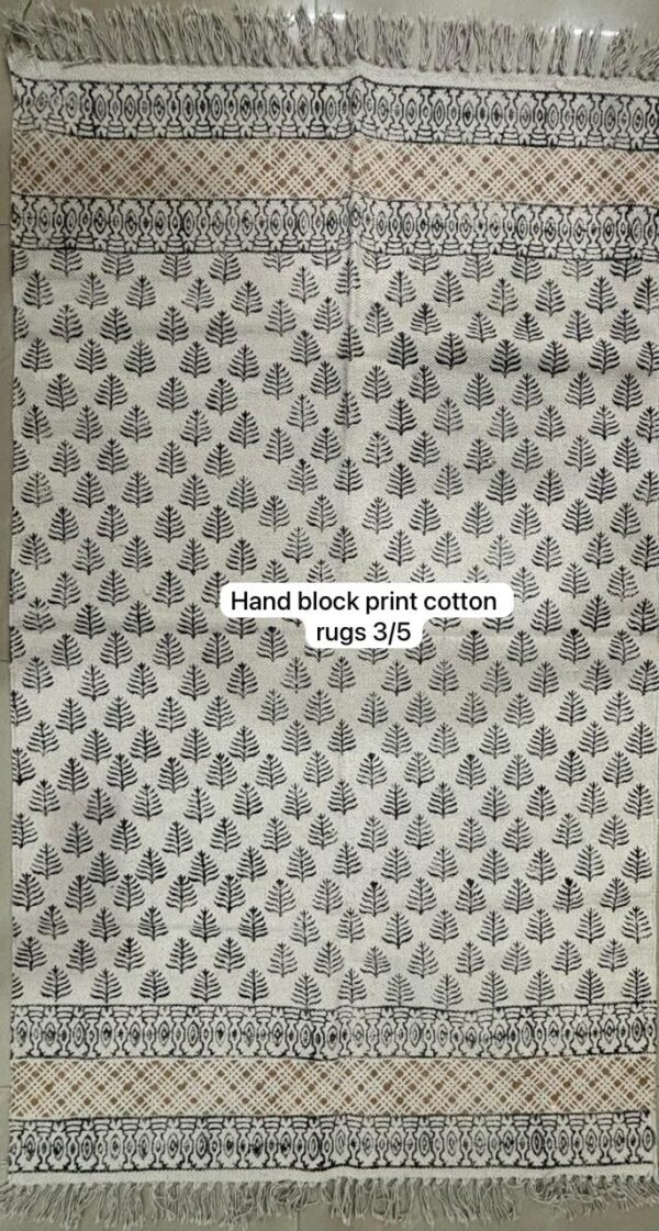 Hand Block Print Cotton Rugs