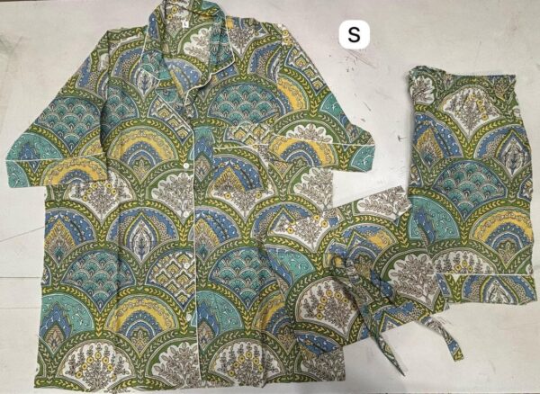 Jaipuri Print Cotton Short Night Suit