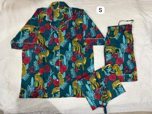 Jaipuri Print Cotton Short Night Suit
