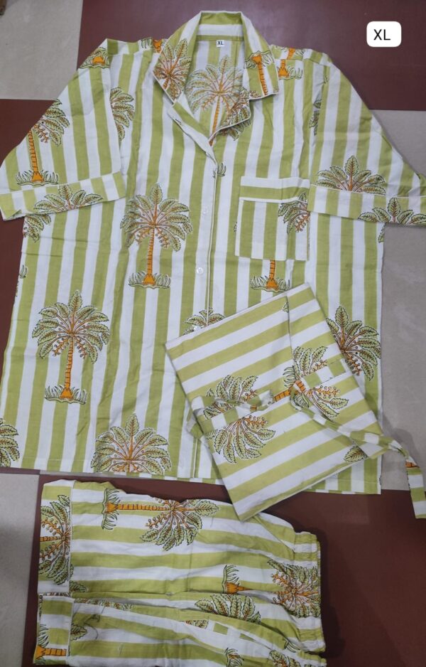 Jaipuri Print Cotton Short Night Suit
