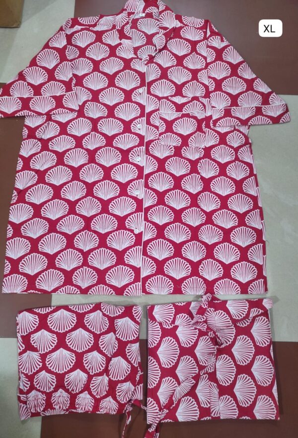 Jaipuri Print Cotton Short Night Suit