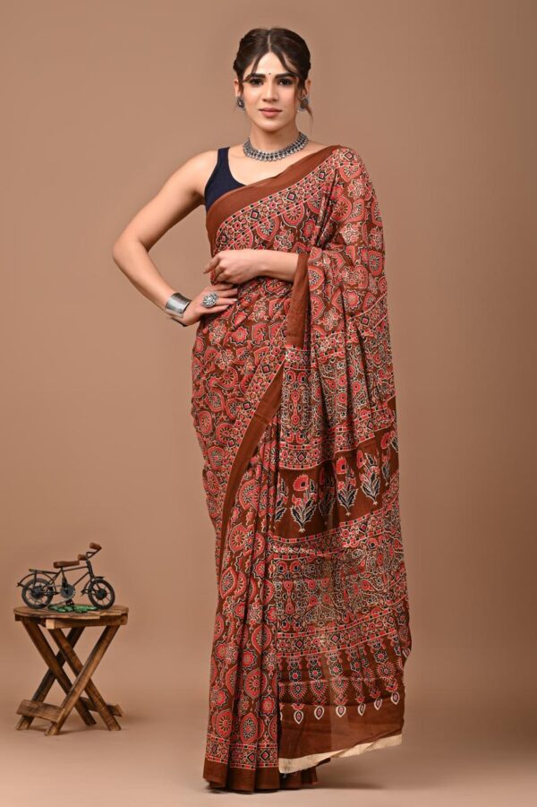 Jaipuri Printed Mul Mul Cotton Saree