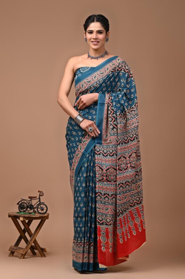 Jaipuri Printed Mul Mul Cotton Saree