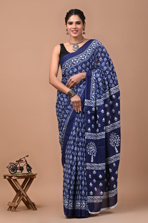 Jaipuri Printed Mul Mul Cotton Saree