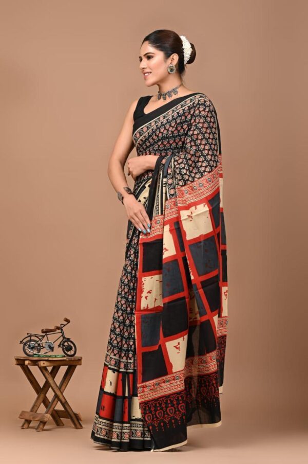 Jaipuri Printed Mul Mul Cotton Saree