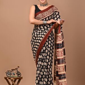 Jaipuri Printed Mul Mul Cotton Saree