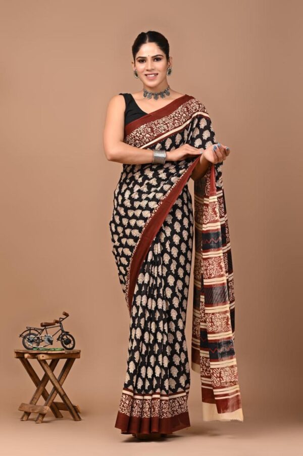 Jaipuri Printed Mul Mul Cotton Saree