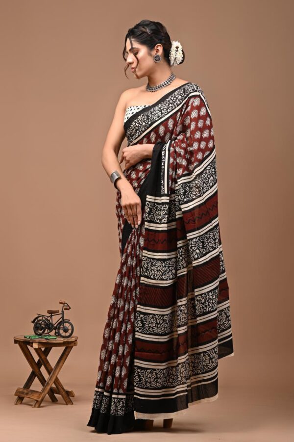 Jaipuri Printed Mul Mul Cotton Saree