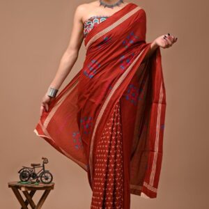 Jaipuri Printed Mul Mul Cotton Saree