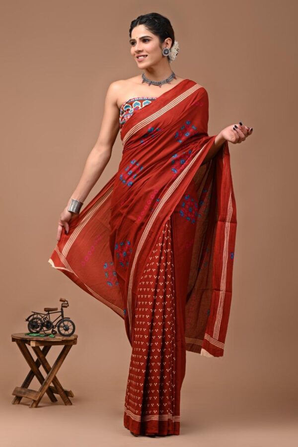 Jaipuri Printed Mul Mul Cotton Saree