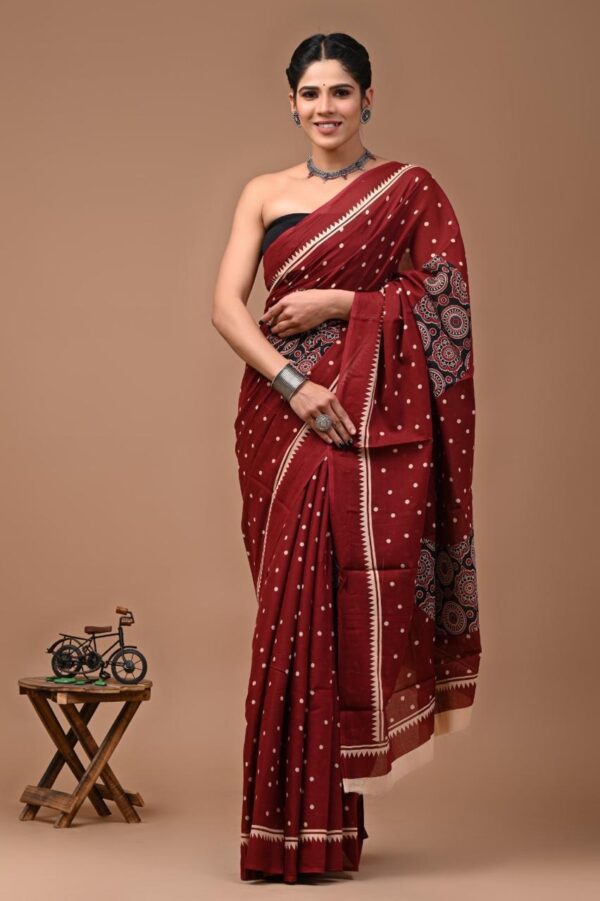 Jaipuri Printed Mul Mul Cotton Saree