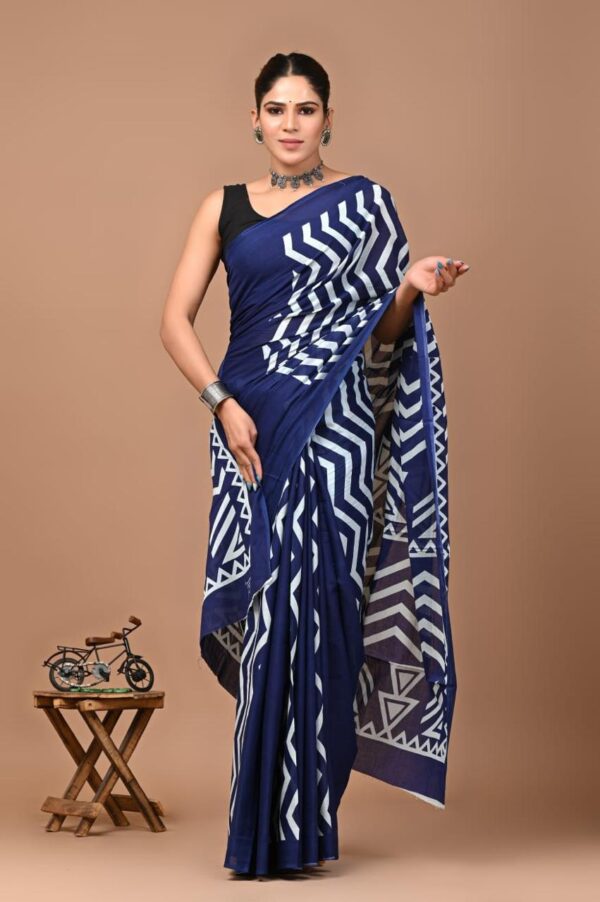 Jaipuri Printed Mul Mul Cotton Saree
