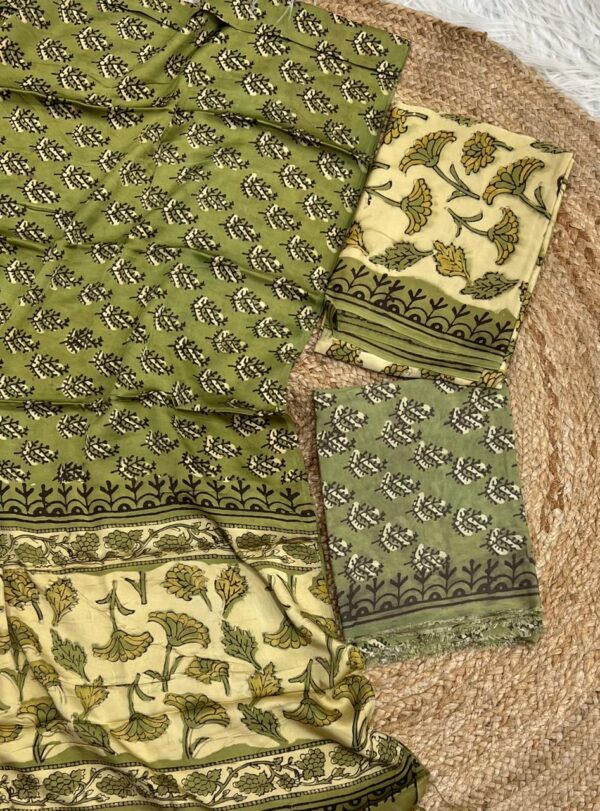 Modal Silk With Dupatta Modal Silk  With Bottom Maslin Cotton