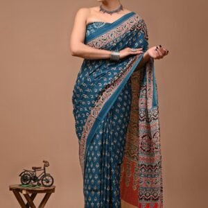Jaipuri Printed Mul Mul Cotton Saree