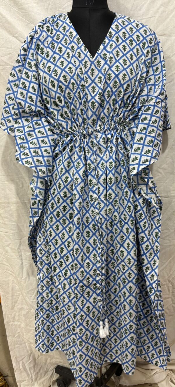 Block Print Long Kaftan