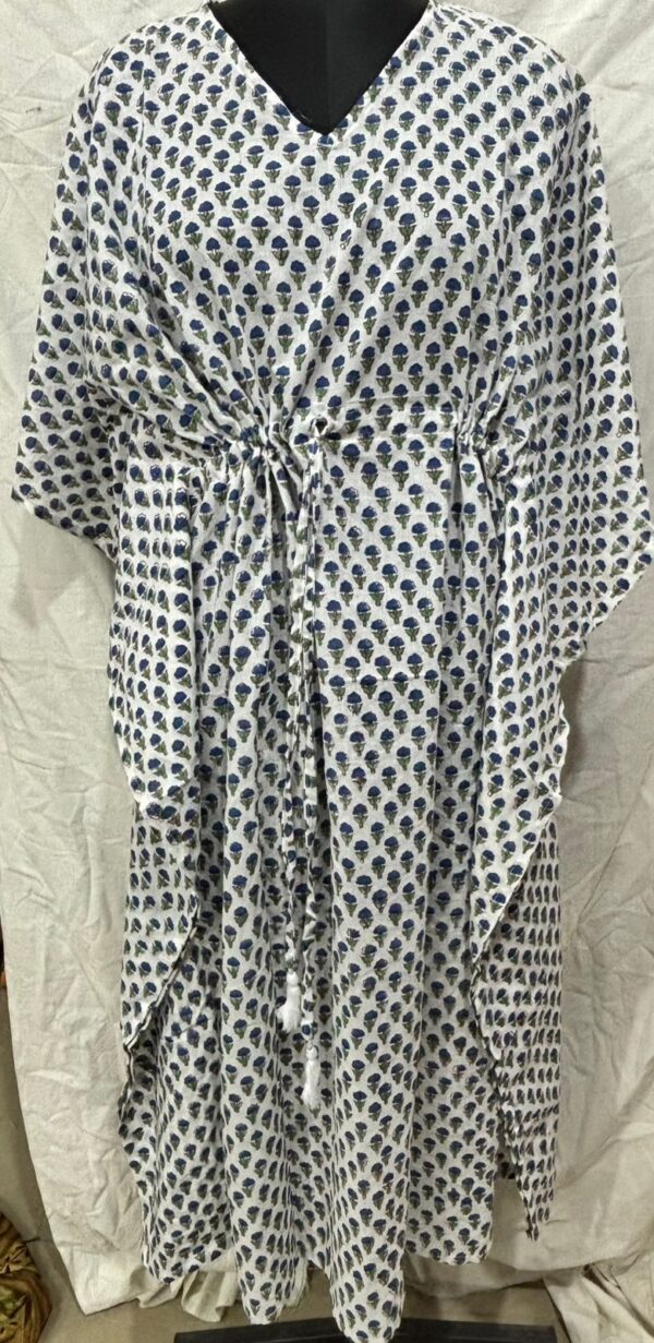 Block Print Long Kaftan