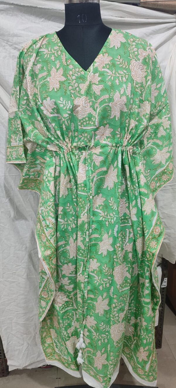 Block Print Long Kaftan