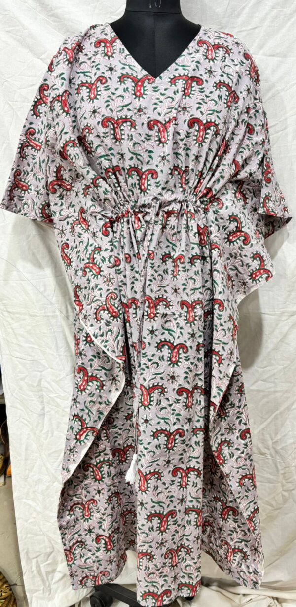 Block Print Long Kaftan