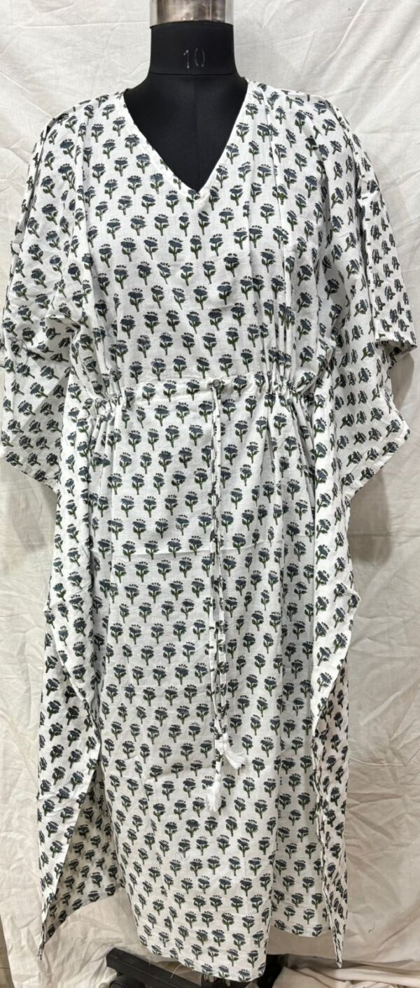 Block Print Long Kaftan
