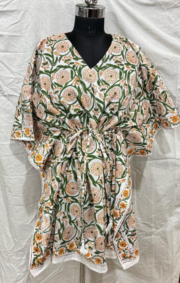 Block Print Short Kaftan