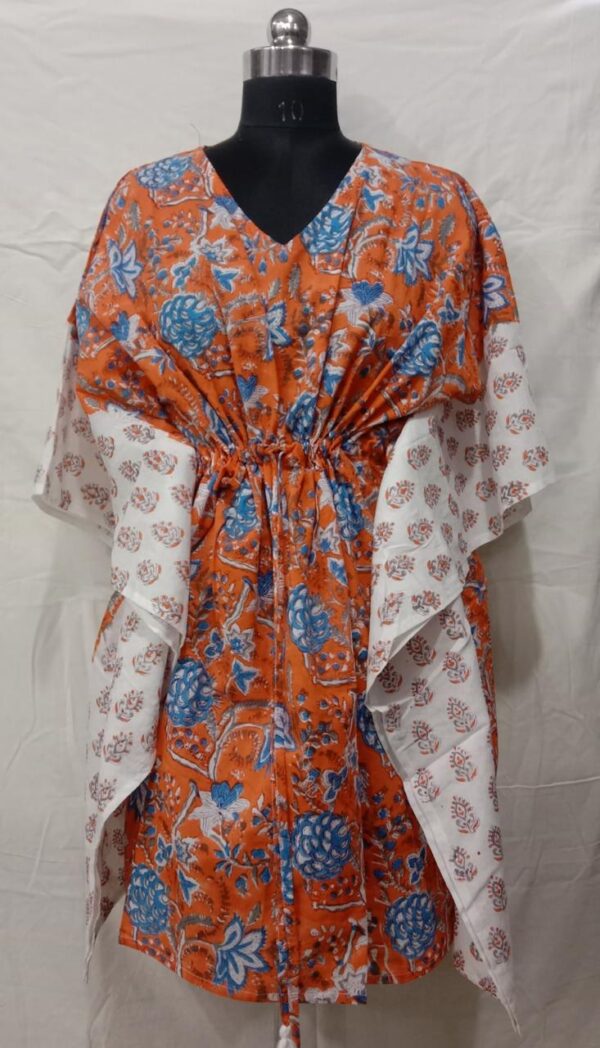 Block Print Short Kaftan
