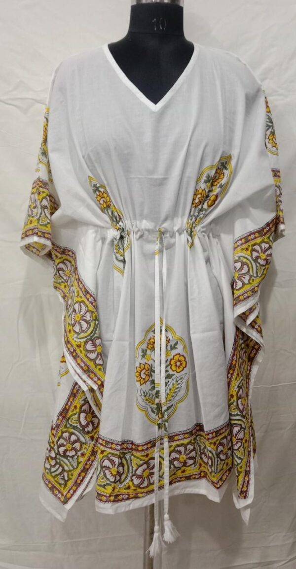 Block Print Short Kaftan