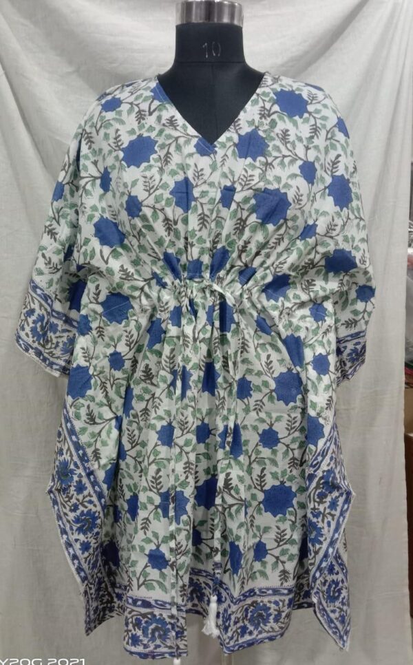 Block Print Short Kaftan