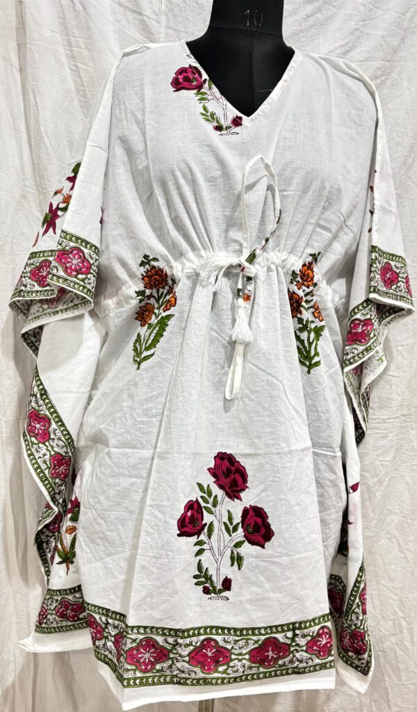 Block Print Short Kaftan