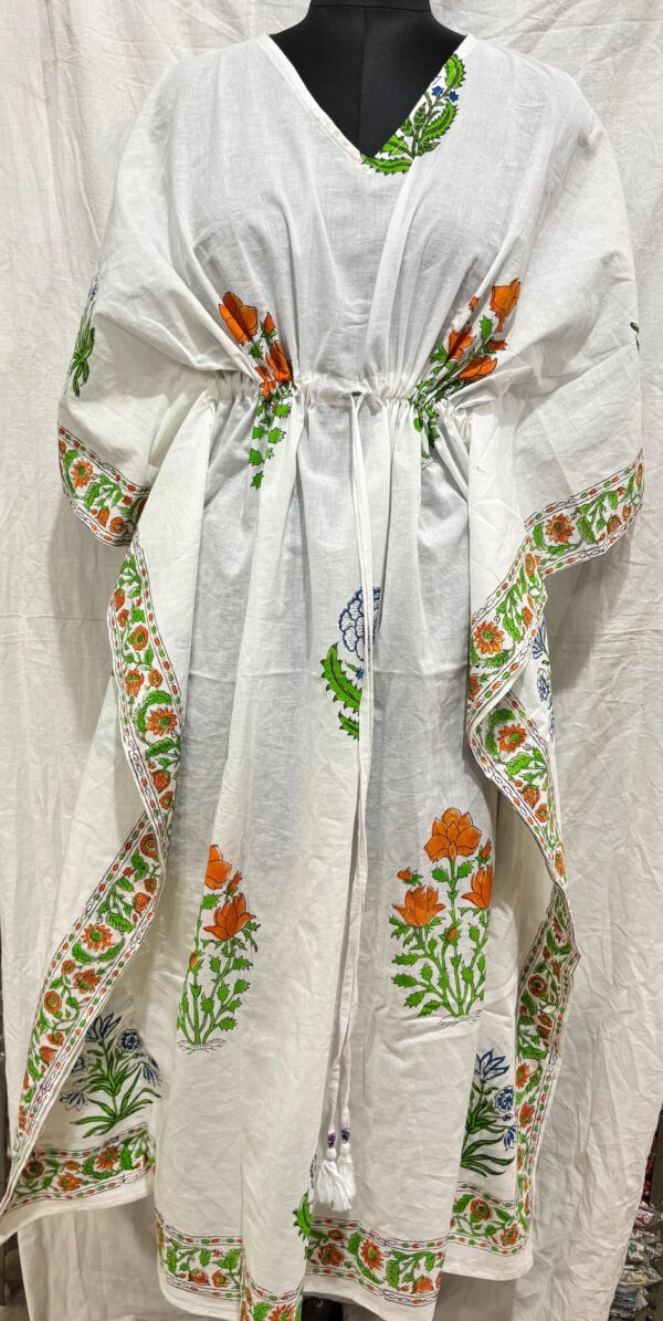 Block Print Long Kaftan