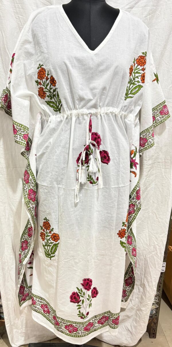 Block Print Long Kaftan