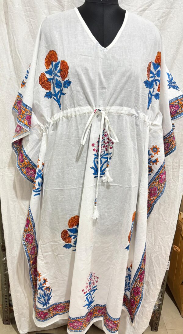 Block Print Long Kaftan