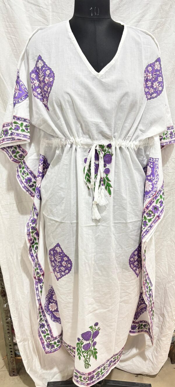 Block Print Long Kaftan
