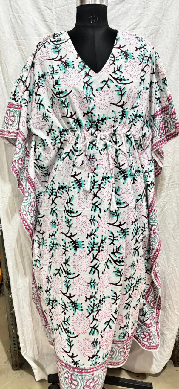 Block Print Long Kaftan