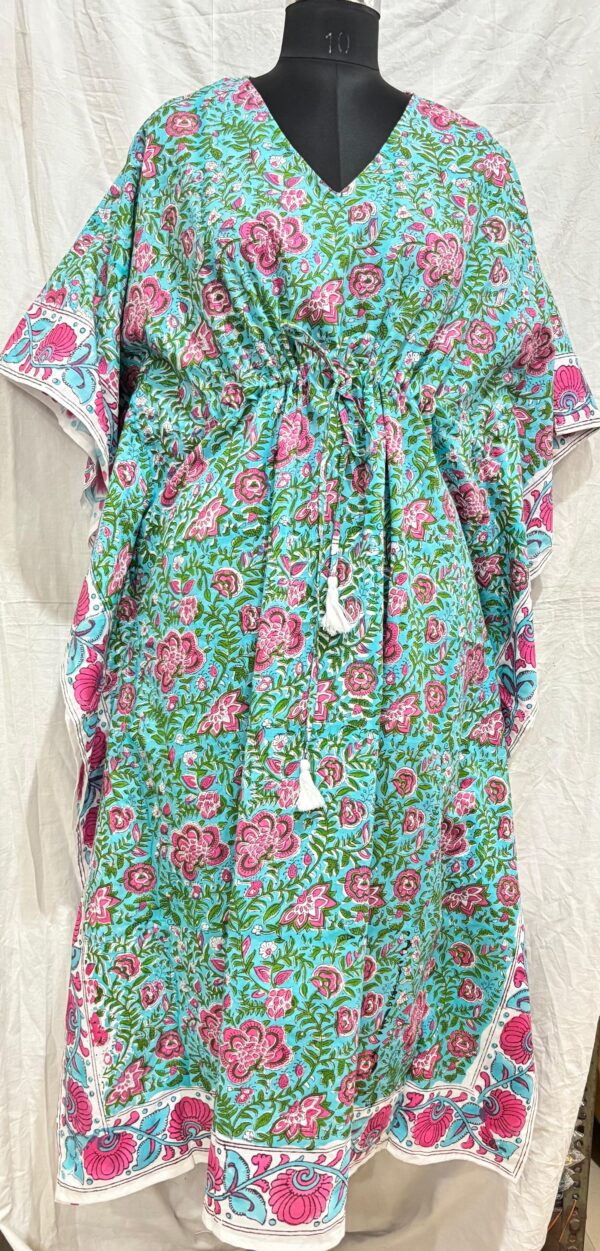 Block Print Long Kaftan