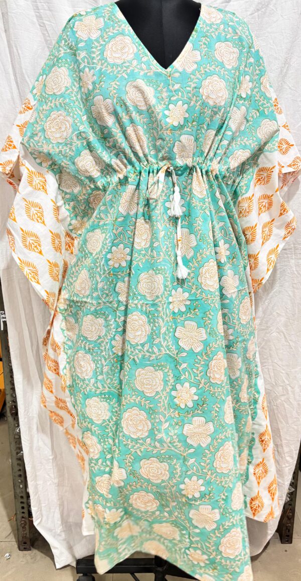 Block Print Long Kaftan